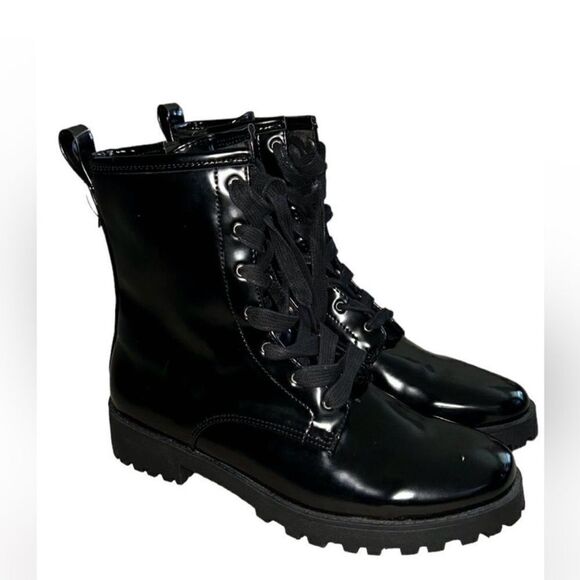 H&M Patent Faux Leather Black Boots(Size 8.5) - Picture 1 of 9